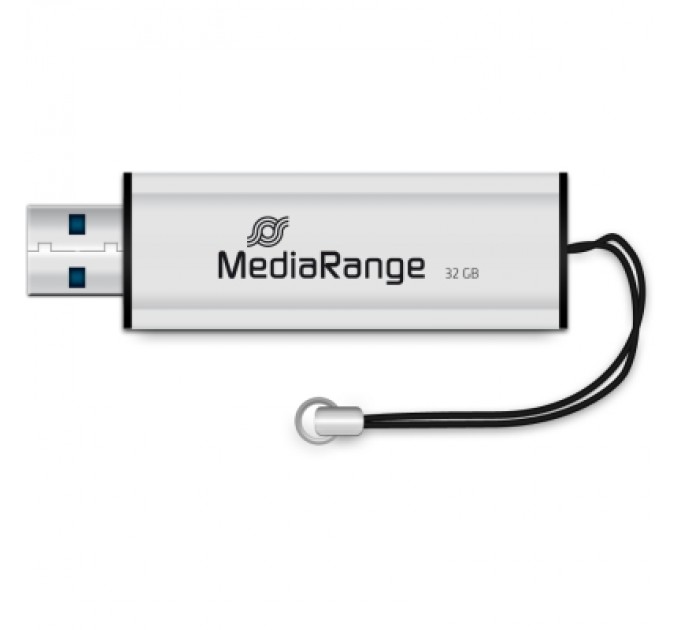 Mediarange USB флеш накопичувач Mediarange 32GB Black/Silver USB 3.0 (MR916)