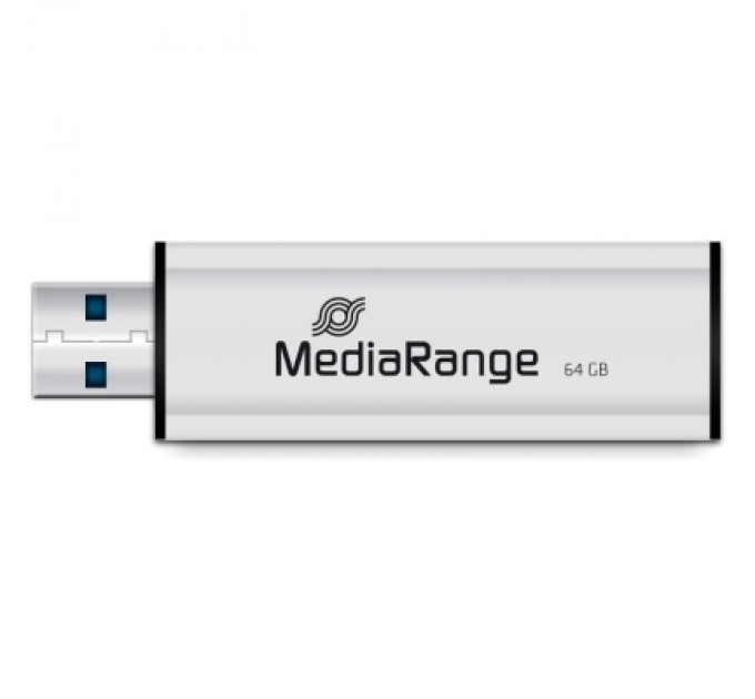 Mediarange USB флеш накопичувач Mediarange 64GB Black/Silver USB 3.0 (MR917)
