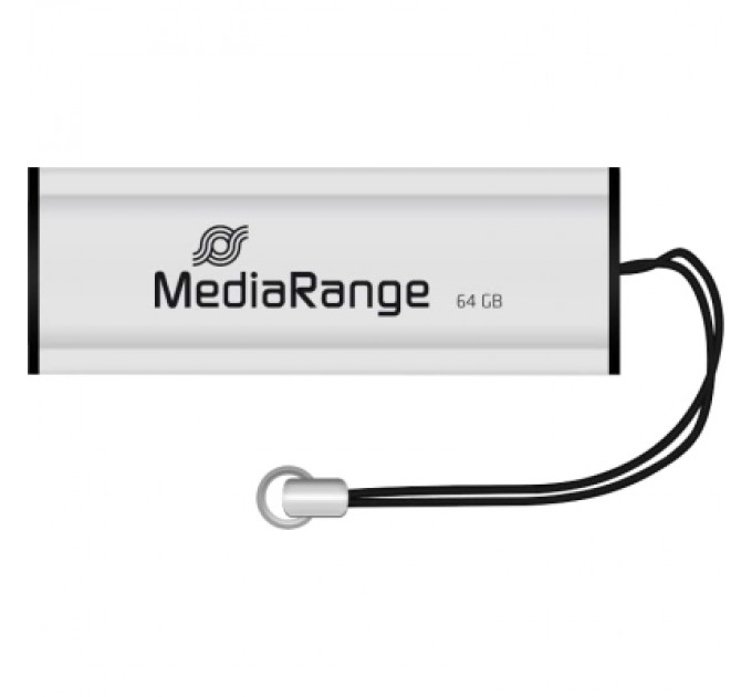 Mediarange USB флеш накопичувач Mediarange 64GB Black/Silver USB 3.0 (MR917)