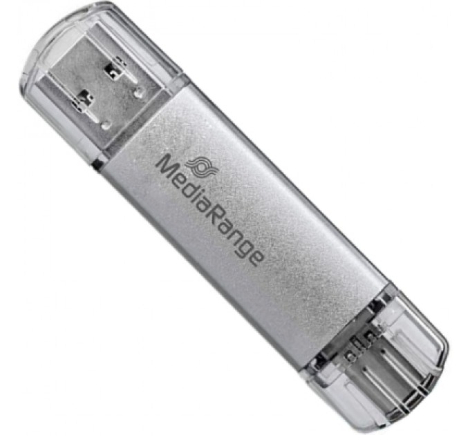 Mediarange USB флеш накопичувач Mediarange 128GB Silver USB 3.0 / Type-C (MR938)
