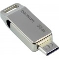 Goodram USB флеш накопичувач Goodram 32GB ODA3 Silver USB 3.0 / Type-C (ODA3-0320S0R11)