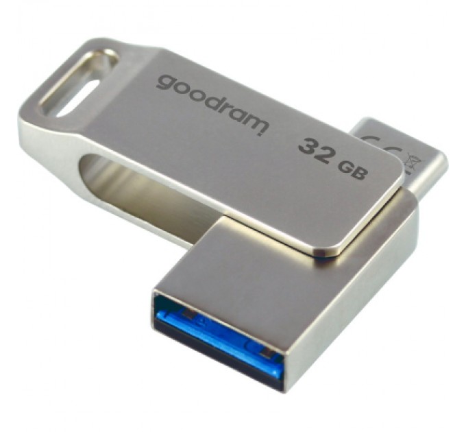 Goodram USB флеш накопичувач Goodram 32GB ODA3 Silver USB 3.0 / Type-C (ODA3-0320S0R11)