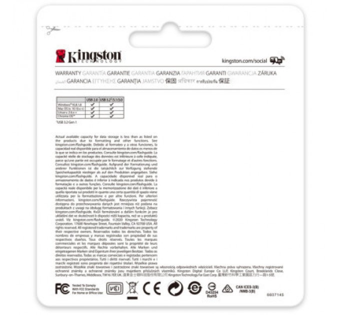 Kingston USB флеш накопичувач Kingston 256GB DataTraveller 70 USB 3.2 / Type-C (DT70/256GB)