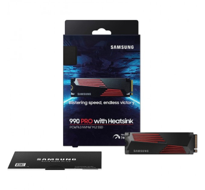 Samsung Накопичувач SSD M.2 2280 2TB 990 PRO with Heatsink Samsung (MZ-V9P2T0GW)