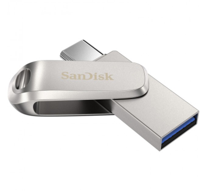 SanDisk USB флеш накопичувач SanDisk 64GB Dual Drive Luxe USB 3.1 + Type-C (SDDDC4-064G-G46)