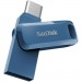 SanDisk USB флеш накопичувач SanDisk 64GB Dual Drive Go Navy Blue USB 3.1 + Type-C (SDDDC3-064G-G46NB)