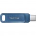 SanDisk USB флеш накопичувач SanDisk 64GB Dual Drive Go Navy Blue USB 3.1 + Type-C (SDDDC3-064G-G46NB)