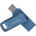 SanDisk USB флеш накопичувач SanDisk 64GB Dual Drive Go Navy Blue USB 3.1 + Type-C (SDDDC3-064G-G46NB)