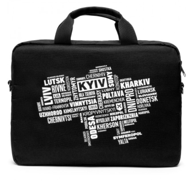 Vinga Сумка для ноутбука Vinga 14" NB1402 Black, white print (NB1402UWBK)