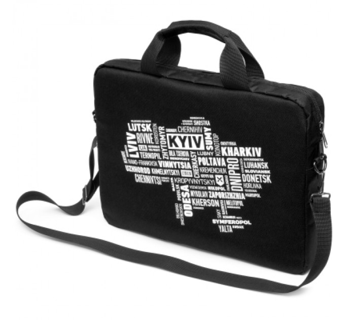 Vinga Сумка для ноутбука Vinga 14" NB1402 Black, white print (NB1402UWBK)