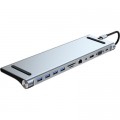Dynamode Порт-реплікатор Dynamode 11-in-1 USB-C to HDTV 4K/30Hz, VGA, 1хUSB3.0, RJ45, Type-C PD, Audio, SD/MicroSD (BYL-2003)