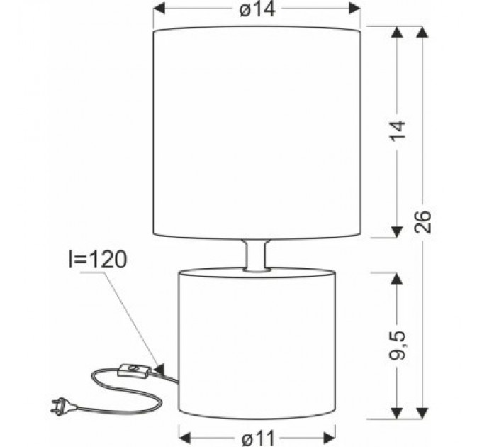 Candellux Настільна лампа Candellux 41-24398 DINA (41-24398)