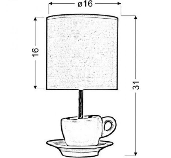 Candellux Настільна лампа Candellux 41-34809 CYNKA (41-34809)