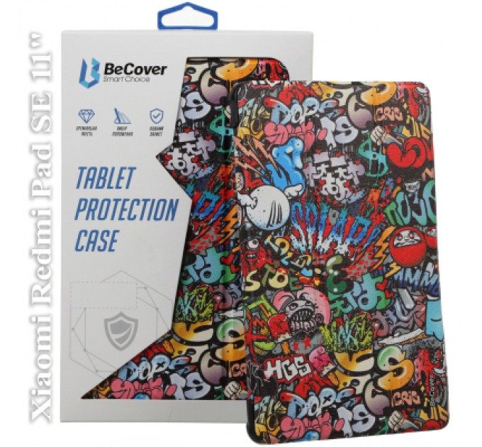 BeCover Чохол до планшета BeCover Smart Case Xiaomi Redmi Pad SE11" Graffiti (709869)