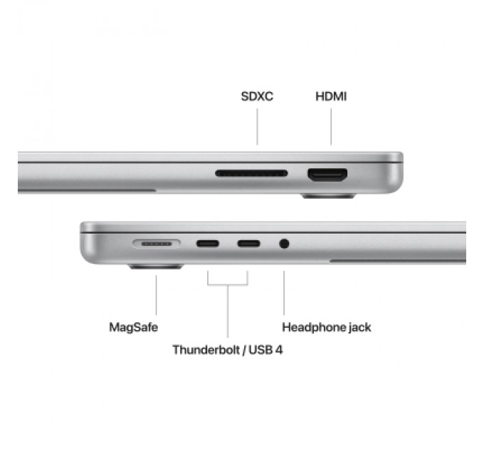 Apple Ноутбук Apple MacBook Pro 14 A2918 M3 Silver (MR7J3UA/A)