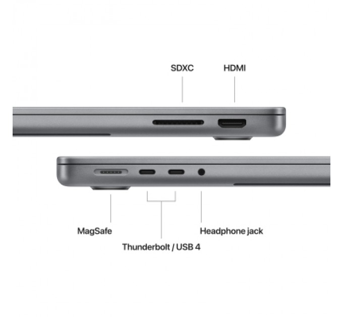 Apple Ноутбук Apple MacBook Pro 14 A2918 M3 Space Grey (MTL83UA/A)