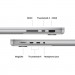 Apple Ноутбук Apple MacBook Pro 14 A2992 M3 Max Silver (MRX83UA/A)