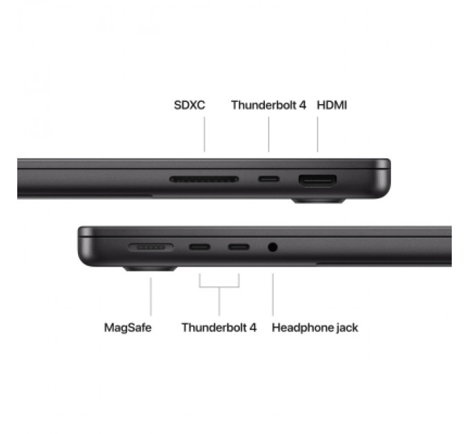 Apple Ноутбук Apple MacBook Pro 14 A2992 M3 Max Space Black (MRX53UA/A)