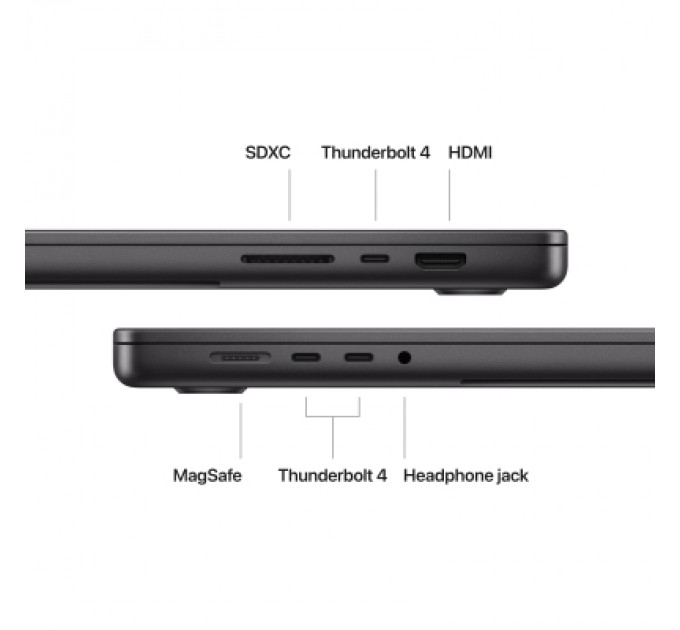 Apple Ноутбук Apple MacBook Pro 16 A2991 M3 Pro Space Black (MRW13UA/A)