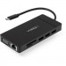 Vinga Концентратор Vinga USB-C 3.1 to VGA+HDMI+RJ45+3xUSB3.0+USB2.0+SD/TF+PD100W+Audio (VHYC10)