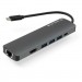 Vinga Концентратор Vinga USB-C 3.1 to HDMI+RJ45_1Gbps+3xUSB3.0+SD/TF+PD100W (VHYC8)