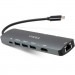 Vinga Концентратор Vinga USB-C 3.1 to HDMI+RJ45_1Gbps+3xUSB3.0+SD/TF+PD100W (VHYC8)