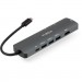 Vinga Концентратор Vinga USB-C 3.1 to HDMI+RJ45_1Gbps+3xUSB3.0+SD/TF+PD100W (VHYC8)