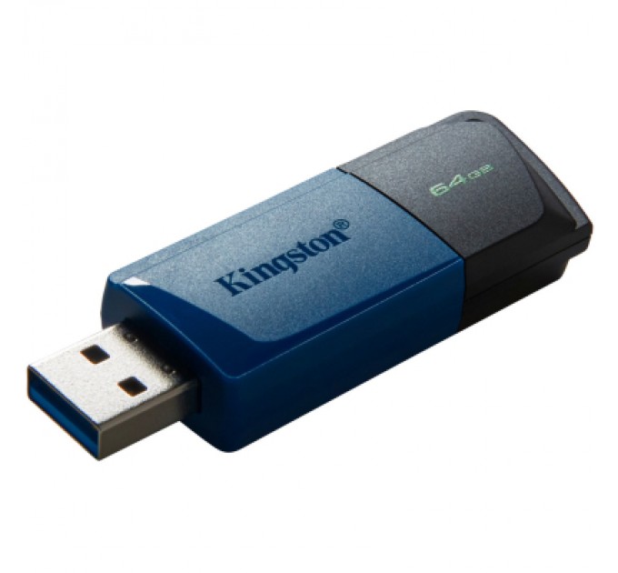 Kingston USB флеш накопичувач Kingston 2x64GB DataTraveler Exodia M Black/Blue USB 3.2 (DTXM/64GB-2P)