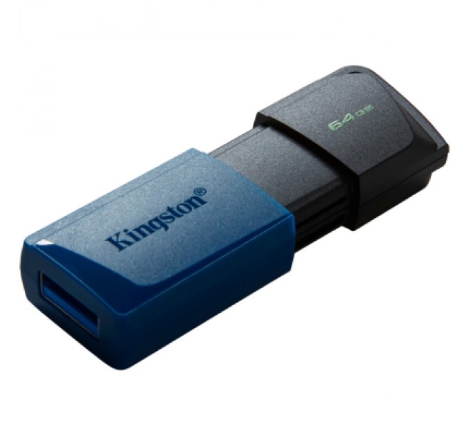 Kingston USB флеш накопичувач Kingston 2x64GB DataTraveler Exodia M Black/Blue USB 3.2 (DTXM/64GB-2P)