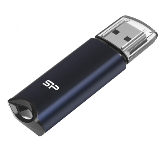 Silicon Power USB флеш накопичувач Silicon Power 64GB Marvel M02 Aluminum Blue USB 3.2 (SP064GBUF3M02V1B)