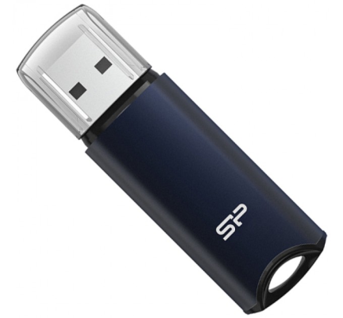 Silicon Power USB флеш накопичувач Silicon Power 64GB Marvel M02 Aluminum Blue USB 3.2 (SP064GBUF3M02V1B)