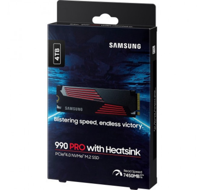 Samsung Накопичувач SSD M.2 2280 4TB 990 PRO with Heatsink Samsung (MZ-V9P4T0GW)