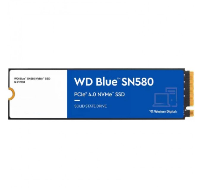WESTERN DIGITAL Накопичувач SSD M.2 2280 250GB SN580 WD (WDS250G3B0E)