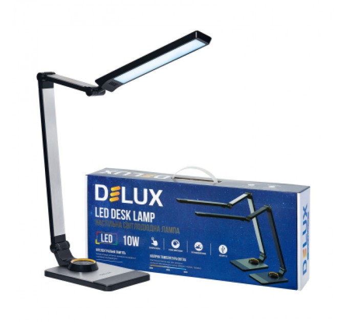 Delux Настільна лампа Delux TF-520 10 Вт LED 3000K-4000K-6000K (90021196 90018130)