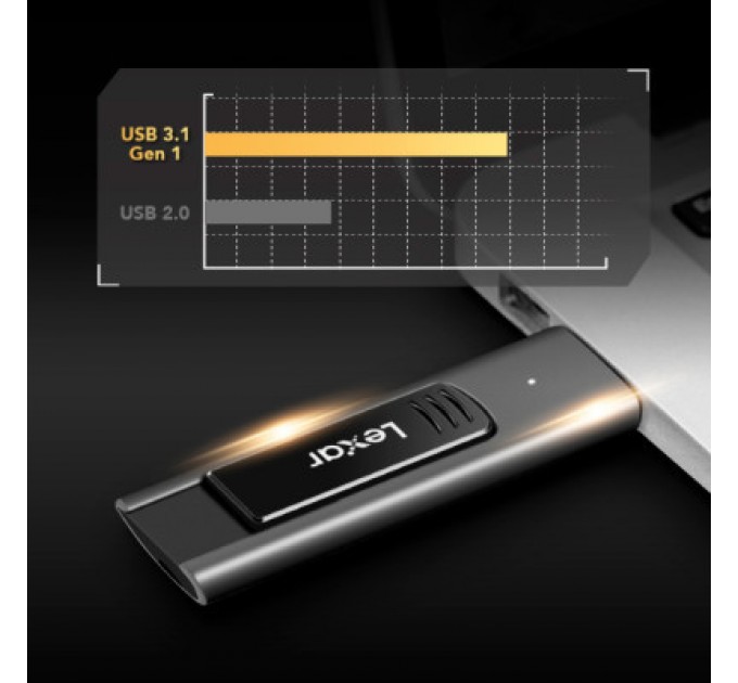 Lexar USB флеш накопичувач Lexar 256GB JumpDrive M900 USB 3.1 (LJDM900256G-BNQNG)