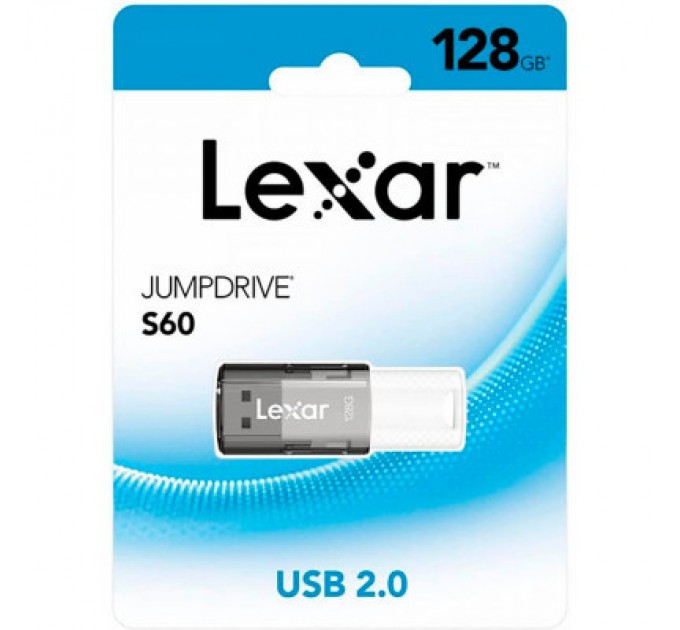 Lexar USB флеш накопичувач Lexar 128GB S60 USB 2.0 (LJDS060128G-BNBNG)
