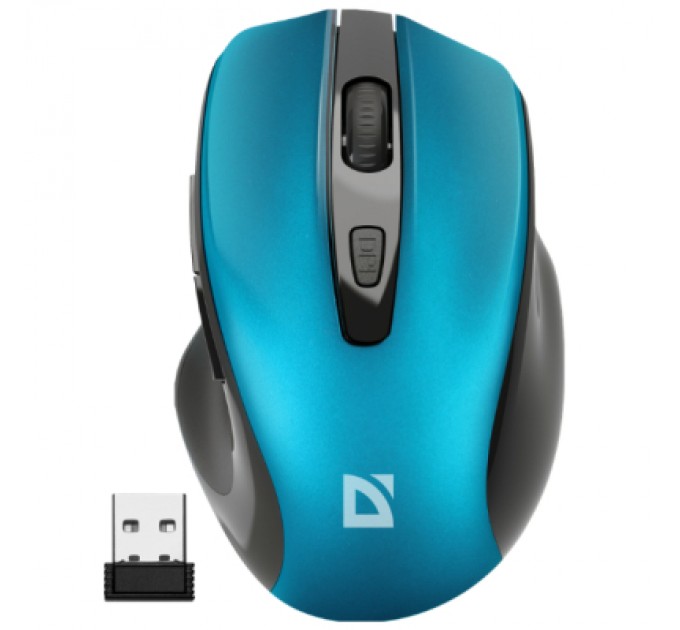 Defender Мишка Defender Prime MB-053 Silent Wireless Turquoise (52054)