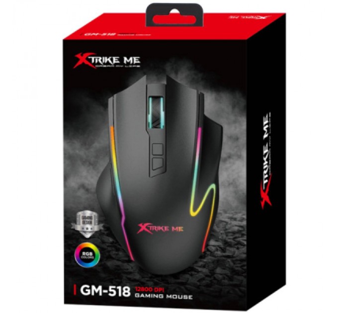 Xtrike ME Мишка Xtrike ME GM-518 USB RGB Black (GM-518)