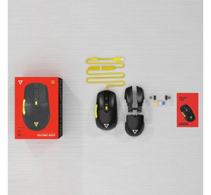 Modecom Мишка Modecom Jager Volcano RGB Hot-Swap Custom USB Black (M-MC-JAGER-100)