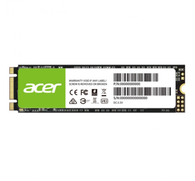 Acer Накопичувач SSD M.2 2280 500GB FA200 Acer (BL.9BWWA.123)