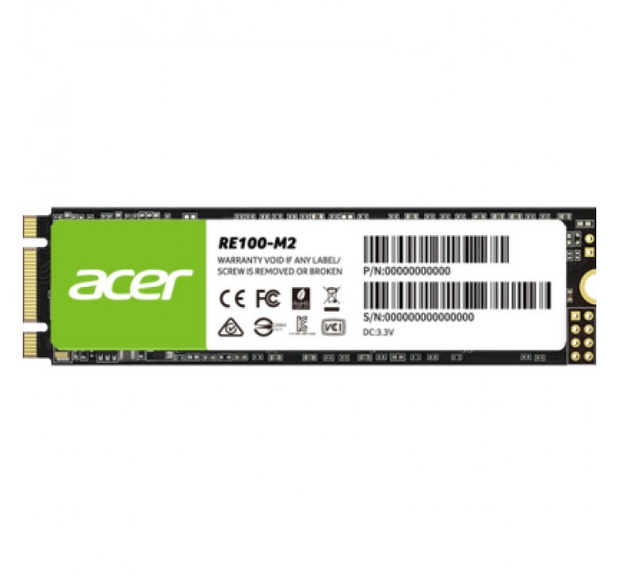 Acer Накопичувач SSD M.2 2280 2TB RE100 Acer (BL.9BWWA.116)