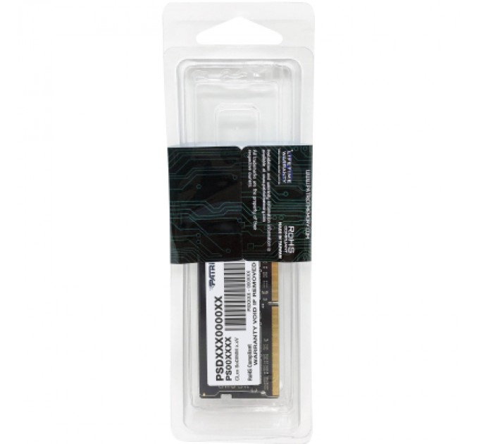 Patriot Модуль пам'яті для ноутбука SoDIMM DDR4 16GB 2666 MHz Signature Line Patriot (PSD416G266681S)