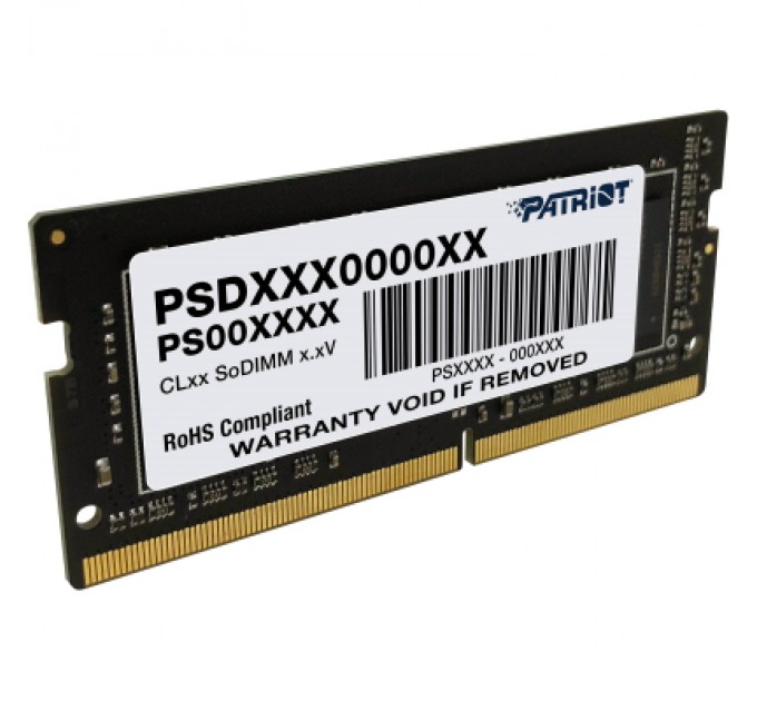 Patriot Модуль пам'яті для ноутбука SoDIMM DDR4 16GB 2666 MHz Signature Line Patriot (PSD416G266681S)