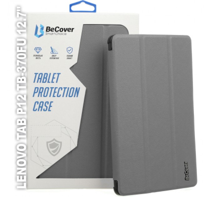 BeCover Чохол до планшета BeCover Smart Case Lenovo Tab P12 TB-370FU 12.7" Gray (710059)