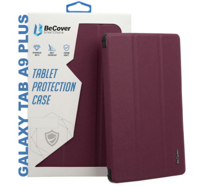 BeCover Чохол до планшета BeCover Smart Case Samsung Tab A9 Plus SM-X210/SM-X215/SM-X216 11.0" Red Wine (710311)