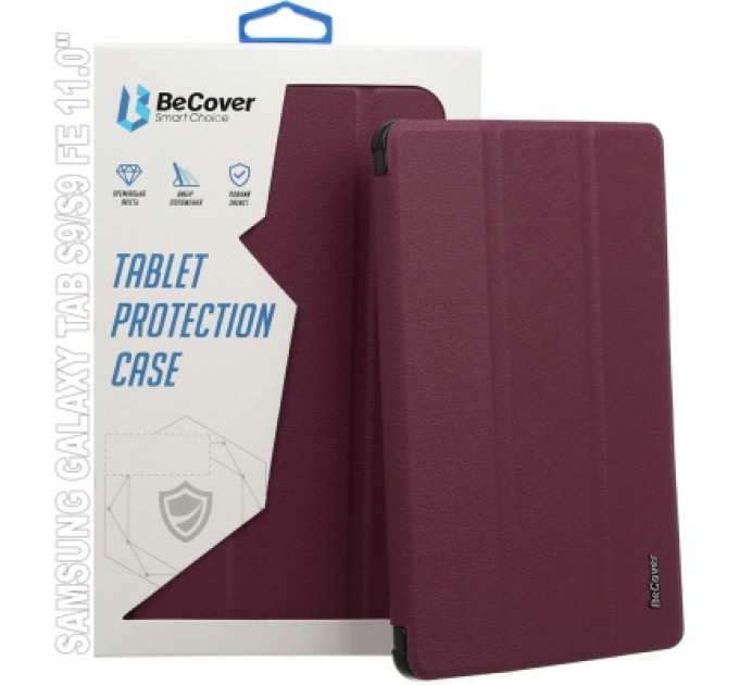 BeCover Чохол до планшета BeCover Smart Case Samsung Tab S9 (SM-X710/SM-X716)/S9 FE (SM-X510/SM-X516B) 11.0" Red Wine (709893)