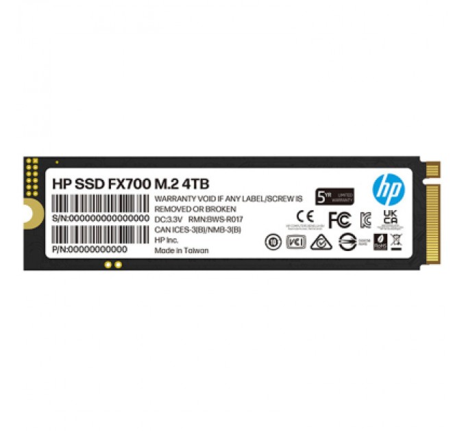 HP Накопичувач SSD M.2 2280 4TB FX700 HP (8U2N7AA)
