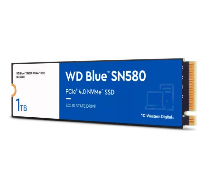 WESTERN DIGITAL Накопичувач SSD M.2 2280 1TB SN580 Blue WD (WDS100T3B0E)