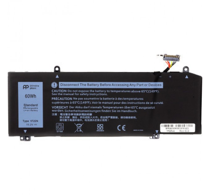 PowerPlant Акумулятор до ноутбука DELL Alienware M15 R1 2018 (1F22N) 15.4V 3000mAh PowerPlant (NB441907)