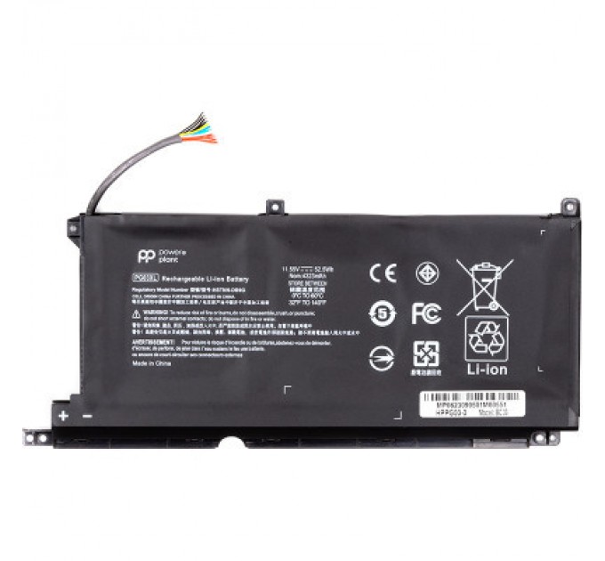 PowerPlant Акумулятор до ноутбука HP Pavilion Gaming 15-DK Series (PG03XL) 11.55V 4323mAh PowerPlant (NB462117)